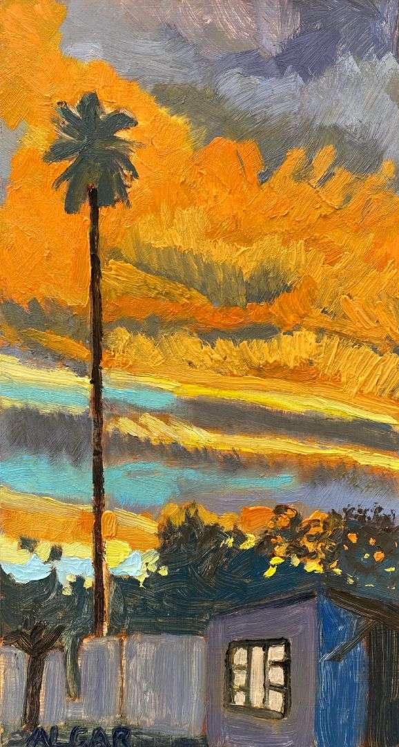 © 2026 Tracy Algar - original painting of a Karoo sunset - Aberdeen EC