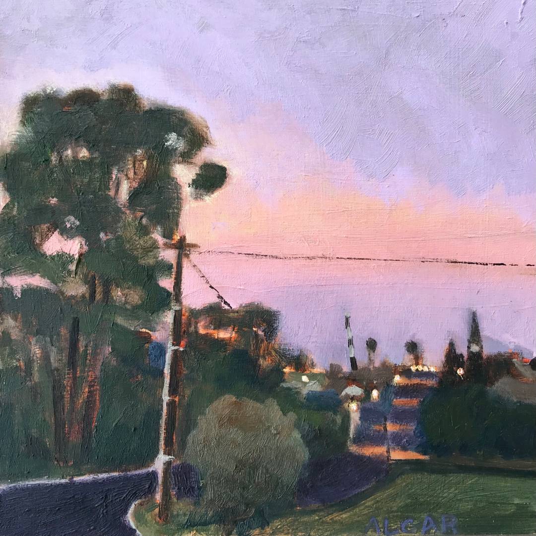 The Dip at Sunset, Stanford by Tracy Algar